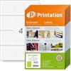 Printation Etichette 210 x 74 mm autoadesive bianche da stampare - 2000 adesivi 1x4 210x74 etichette su 500 fogli DIN A4 1x4 - Etichette adesive 8405 DATAPRINT VDA ODETTE