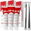 KEORHEZ SP-6 Probiotic Whitening Dentifricio 3 pezzi, SP 6 probiotico Dentifricio 140 ml, formula probiotica a 6 livelli, senza fluoruro, per gengive sane, rinfrescante sapore di menta, viene fornito con