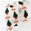 Italian Options Nastro in grosgrain tradizionale con albero di Natale, 16 mm x 5 m, color crema