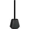 Spirella - Scopino WC Joshua in Grès 13,5 x 38,5 cm - Pulizia Efficace - Design Moderno ed Eleganti Finiture - Facile da Pulire - Solido e Affidabile - Nero
