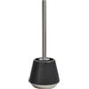 Spirella - Scopino WC Joshua in Grès 13,5 x 38,5 cm - Pulizia Efficace - Design Moderno ed Eleganti Finiture - Facile da Pulire - Solido e Affidabile - Argento Opaco