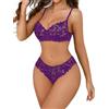 Aranmei Set di Lingerie Aranmei 2 Pezzi Reggiseno e Pantaloncini in Pizzo Sexy - Perfetto per Notti Romantiche, San Valentino e Occasioni Speciali, bianco, S