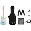 Fender Squier Mini Stratocaster Kit Chitarra Elettrica Bambini, Blu