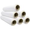 Sidi Global Market Pellicola bianca per imballaggio, film, carta film, rotolo di plastica protettiva per mobili, scatole trasloco, plastica copritutto, 50 x 300 m, estensibile - SIDI (6 pezzi, bianco)