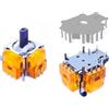 ElecGear 2 x TMR Joystick e piastra riscaldante dissaldante di ricambio per controller PS5, TMR Hall Control Stick e strumenti di riparazione stoppino di saldatura - (TMR-PS5)
