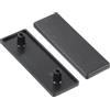 sourcing map Tappo terminale estruso in nylon, 60 x 20 mm, profilo in alluminio 2060 standard europeo 2060, tappo di estrusione per carrello, rack per acquari, rack di stoccaggio, nero