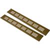 Vent Systems 40 x 300 mm Confezione da 2 griglie di ventilazione in alluminio oro con griglia per insetti. Applicazioni HVC, riscaldamento, raffreddamento e ventilazione.