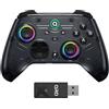 QRD Controller wireless FERROX M5 per Xbox Series X|S, Xbox One,Switch, PC, controller Xbox con dongle USB da 2,4 Ghz, registrazione macro flessibile, Turbo
