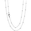 Treasure Bay Collana da donna in argento Sterling 925, catena a strati, stratificata, impilabile, con ancora, catena con perline, lunghezza 40,6 cm, 45,7 cm, 48,3 cm, 50,8 cm, 53,3 cm, 55,9 cm, 61 cm