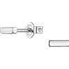 Traveller Orecchini - Argento 925 - Bacchetta - Lucido - Made in Germany, Argento sterling