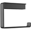 Emco Loft porta rotolo, 050000502, Loft nero cromato spazzolato [Accessori Bagno > Porta Rotolo]