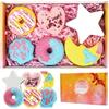 LOPHE Bombe da Bagno, 6 Pezzi Bomba da Bagno Set Bombe da Doccia Naturali e Biologiche, Bombe Bagno Profumate Bath Bomb Gift Set, Regalo Natale/Compleanno/Relax Donna, Mamma