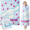 Hello Kitty Sanrio Coperta Pile Morbida, Cinnamoroll Accogliente Coperte Plaid per Divano Letto Viaggio 150 x 130 cm, Anime Regali per Lei (Multi Cinnamoroll)