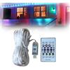 LUCKKY Smart Rainbow - Luce LED permanente per esterni, Smartlight, luci LED intelligenti per esterni, impermeabile IP65 con 80 LED, controllo tramite app intelligente, luci per grondaie, colore arcobaleno
