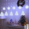 DAZZTIME Christmas Light Curtain,2m 160LED Christmas Decorations,LED Curtain Lights Window Lights,for Indoor Party Garden,Windows,Parties and Bedrooms