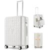 Sea choice Valigia Bagaglio a Mano Espandibile in 100% PC Ultra Leggera Valigia Trolley con Porta Bicchieri 4 Ruote Doppie Girevoli e Lucchetto TSA
