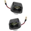 TOTMOX 2x luci per targa con lente trasparente luce bianca 2 x 18 LED compatibile con Nissan Navara D40 Frontier 2007-2019