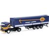 Herpa camion in miniatura MAN F90 autoarticolato telonato "ASG" (Svezia), miniatura in scala 1:87, pezzo da collezione, Made in Germany, plastica