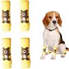 OTKARXUS Scaldamuscoli per cani, 4 protezioni per gomiti per cani, morbide e calde, in maglia, per gattini, cuccioli, cani di piccola taglia e gatti (giallo, L)
