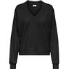 ONLY Onlbella L/S V-Neck Ub Swt, Nero, M
