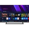 PEAQ PTV24VH-7025C TV LED, SMART TV, 24 ", HD, Processore Quad Core CA53, Black, Classe E