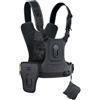Cotton Carrier Gilet porta macchina fotografica in cotone per 2 macchine fotografiche con imbottitura in cotone