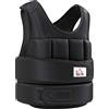 HOMCOM Giubbotto Zavorrato 20kg Unisex 38 Pesi Singoli, Imbottitura, Chiusure con Velcro, Nero
