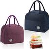 MYLERCT 2 Pezzi Borsa Porta Pranzo, 6L Mini Borsa Frigo Pieghevole, Borsa Termica Piccola per Ufficio, Viaggi, Picnic