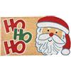 Comart - Zerbino Christmas - 40x70 cm - in Cocco - Sagomato con Disegni Natalizi - Tappeto per Ingresso Esterno o Interno - Antiscivolo - Decorazione per le Feste - Regalo per la Casa - Babbo Natale