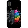 Illustrazione del cervello - Logica e cr Cervello equilibrato: la logica incontra l'arte Custodia per iPhone X/XS