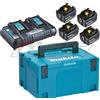 Makita KIT ENERGY MAKITA 18V 5,0 AH composto da: valigetta Makpac +4 batterie+ caricabatteria.197626-8
