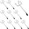 TiciKim 20 Ganci per Pannelli Forati, Ganci Metallo Pegboard per Espositori a Muro e Scaffalature da Negozio, 10cm