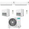 Hisense Climatizzatore Condizionatore Hisense Console R32 Quadri Split Hi comfort + Console Inverter 9000 + 9000 + 9000 + 9000 BTU con U.E. 5AMW105U4RQC NOVITÁ Classe A++/A+