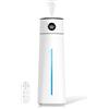PNTCK Umidificatore Ambiente, 8L Nebbia Fresca Ricarica Dall'Alto Umidificatore Ultrasonico con Telecomando, 80H, Luce Notturna, Timer, Igrostato Smart, Silenzioso per Casa ufficio Bambini Piante (A)