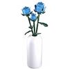 Sluban M38-B1101-11 - Rose artificiali blu con vaso bianco, altezza 41,5 cm