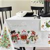 Benson Mills Believe - Tovaglia natalizia in tessuto jacquard stampato, motivo pupazzo di neve, per tutto l'inverno e le vacanze (152,4 x 213,4 cm, rettangolare, Believe Snowman)