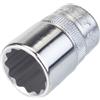 Hazet 880Az-9/16 Inserto per Chiave a Bussola a Doppio Esagono, Argento, Attacco Quadro, Cavo, 10 mm 3/8 di Pollice