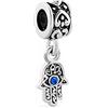 FGT Ciondolo a forma di malocchio Hamsa a mano Fatima per bracciali, collane, ciondoli, compatibile con braccialetti Pandora, con zirconia cubica, Zirconia cubica, Nessuna pietra preziosa