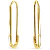 Bling Jewelry Simbolo Ispiratore Supporto Per Gli Sfollati Orecchini A Goccia Con Perno Di Sicurezza Per Donne Adolescenti Placcato Oro 14K .925 Sterling Silver