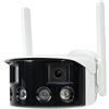 PNI Telecamera di videosorveglianza IP590 senza fili con IP doppio obiettivo 2 x 2 MP, 180 gradi, slot micro SD