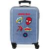 JOUMMA BAGS Spiderman Denim Trolley da Cabina Abs 55 cm. 4 Ruote