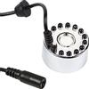Akozon Mist Maker, Modifica Atomizzatore per laghetto con Fontana ad ultrasuoni Umidificatore d'Aria 12 LED 24V Color (atomizzatore a Tre Colori)