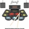 ffalstaff Pad kit Batteria Elettronica Stereo Portatile con 9 Pad e 2 Pedali