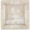 GINORI 1735 SVUOTATASCHE QUADRATO 24,5 CM, ORIENTE ITALIANO MERINGA