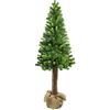 LPGLed | Albero di Natale artificiale con tronco | SEQUOIA MIX PE | Diametro 80cm - Quantità di rami 77 (130cm)