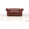 VAMA Divani Divano Chesterfield 2 posti ruggine
