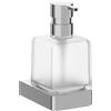 Inda Dispenser sapone a muro Indissima acciaio spazzolato / vetro satinato