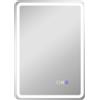 HOMCOM Specchio Bagno LED con Bluetooth, Illuminazione Regolabile e Funzione Memory, in Vetro Temperato, 70x50x3.5 cm | Aosom Italy