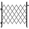 VEVOR Cancello di Sicurezza Pieghevole Singolo 1100 x 1310 mm Cancello a Forbice Bloccabile in Acciaio per Esterni, con Ruote Girevoli a 360° per Sicurezza di Ingressi, Garage, Magazzini e Piscine