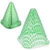 Relaxdays Set da 24 Protezioni per Piante, Coni Protettivi Antilumaca e Anti Gelo, HxLxP: 22 x 19 x 19 cm, in PVC, Verde